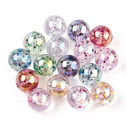 Transparent Acrylic Bead OACR-T029-01-1