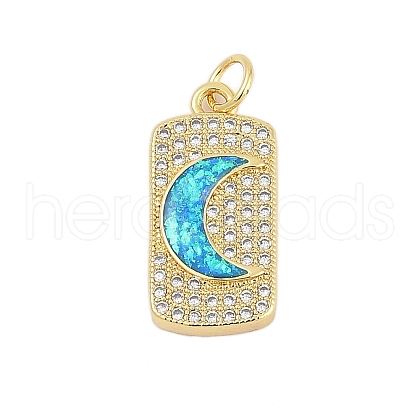 Brass Micro Pave Cubic Zirconia Pendants KK-I723-24G-1