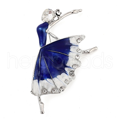 Zinc Alloy Crystal Rhinestone Brooches JEWB-I031-08A-1