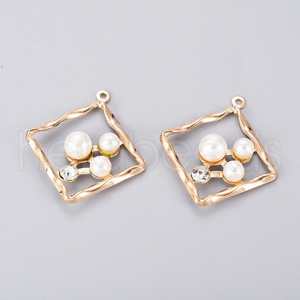 Rack Plating Iron Pendants X-IFIN-I033-03LG-1