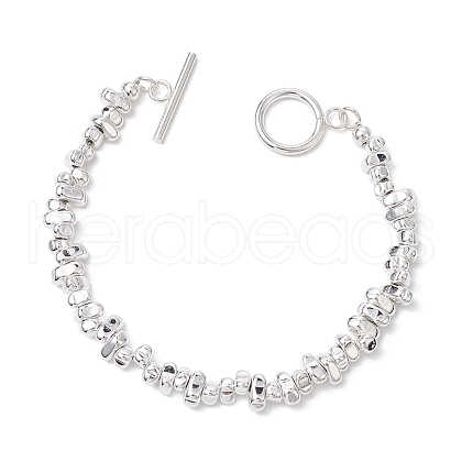 Electroplated Synthetic Non-magnetic Hematite Beads Stretch Bracelets BJEW-JB11158-1