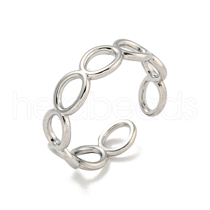Non-Tarnish 304 Stainless Steel Finger Ring RJEW-C077-04P-1