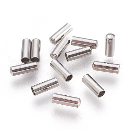 Tarnish Resistant 201 Stainless Steel Cord End Caps STAS-P207-05P-B-1
