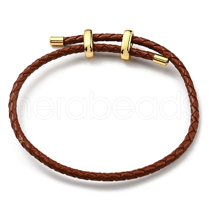 Leather Braided Cord Bracelets BJEW-G675-06G-10-1