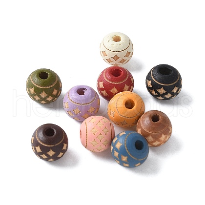 Wood Beads WOOD-M016-01A-1
