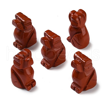 Natural Red Jasper Carved Healing Figurines G-B062-03A-1