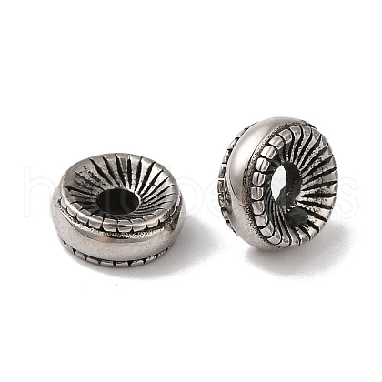 304 Stainless Steel Beads STAS-S129-08P-1