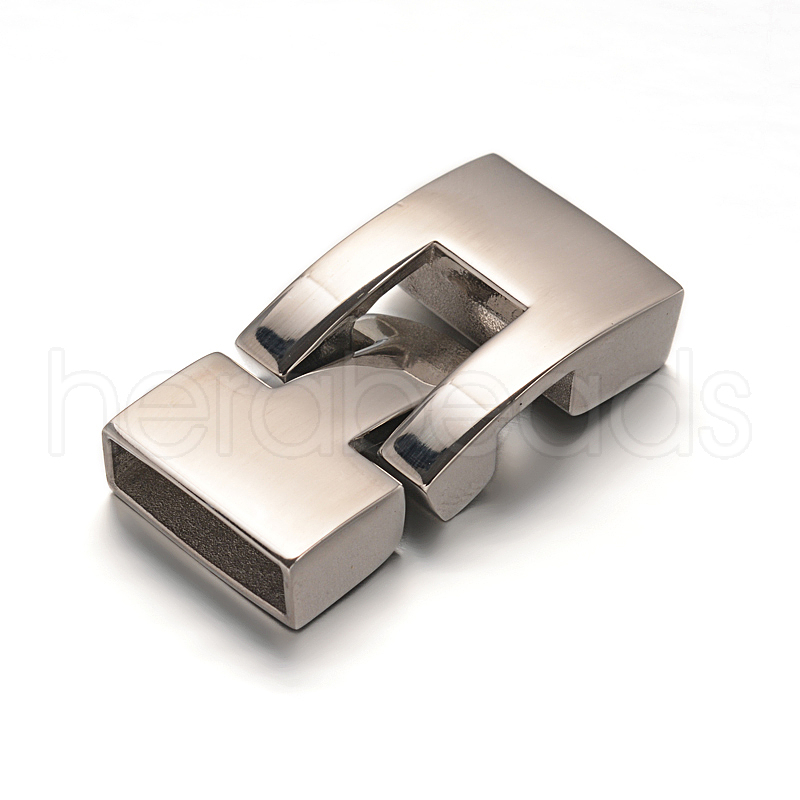 Wholesale 5 Sets 304 Stainless Steel Snap Lock Clasps for Handcrafted Bracelets Necklaces