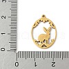 304 Stainless Steel Pendants STAS-Q354-02A-G-3
