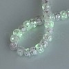 Luminous Handmade Silver Foil Glass Beads Strands FOIL-N029-02B-02-2