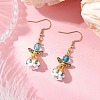 Angel Handmade Glass Seed Beads Dangle Earrings for Women EJEW-MZ00395-05-1