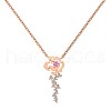 925 Sterling Silver Pendant Necklaces NJEW-L179-10RG-1