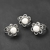 Natural Howlite Adjustable Rings RJEW-P043-01P-21-1