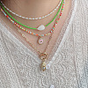 Alloy Plastic Pearl Pendant Necklaces FS-WGBCCDA-02-2