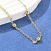Brass Satellite Chains Necklace for Women NJEW-P265-06G-1