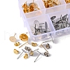 120Pcs 6 Style 304 Stainless Steel Stud Earring Pads STAS-YW0001-36-2