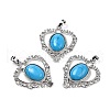 Synthetic Turquoise Pendants G-I322-04P-04-1