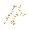 Rack Plating Brass Cuff Earrings for Women EJEW-G394-07A-G-2
