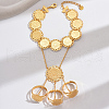 Luxurious Middle Eastern Style Brass Finger Ring Bracelets for Women WJ1247-5