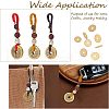 SUPERFINDINGS 3Pcs 3 Style Brass Lucky Coins Five Emperor Money Feng Shui Coins Pendant AJEW-FH0002-29-5