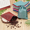 Burlap Packing Pouches Drawstring Bags ABAG-BC0001-17-5