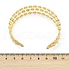 304 Stainless Steel Cuff Bangles for Women BJEW-Z097-07G-5