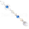 Glass Round & Octagonal Beads Hanging Suncatchers HJEW-JM03445-5