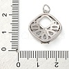 Brass Micro Pave Cubic Zirconia Pendants KK-P308-69P-3