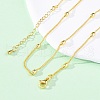 Brass Satellite Chains Necklaces for Women NJEW-D302-67G-1