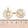 Brass Micro Pave Cubic Zirconia Pendants KK-U070-02F-G-3
