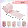   5 Rolls 5 Colors Polyester Frayed Ribbon OCOR-PH0002-79-2