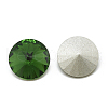 Pointed Back Glass Rhinestone Cabochons RGLA-T086-10mm-20-2