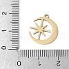 201 Stainless Steel Pendants STAS-V005-01G-3