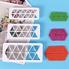 3 Sizes Triangle Food Grade Plastic Cookie Cutters Sets DIY-L057-06-1