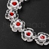 Handmade Millefiori Lampwork Beads Strands LAMP-G164-08H-3