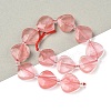 Cherry Quartz Glass Beads Strands G-D316-A16-1