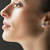 GOMAKERER 925 Sterling Silver Round Flat Pad Stud Earring Findings STER-GO0001-47-5