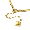Ion Plating(IP) 304 Stainless Steel Herringbone Chain Bracelets X-BJEW-R316-01G-3