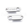 Tarnish Resistant 201 Stainless Steel Chain Tags X-STAS-N095-027-3