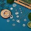 12Pcs 12 Style 201 Stainless Steel Pendants STAS-SZ0002-48P-5