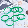 CREATCABIN 12Pcs Word Silicone Cord Bracelet Wristband BJEW-CN0001-05A-3