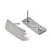 Non-Tarnish 304 Stainless Steel Stud Earring Finding STAS-B034-10P-2