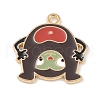 Alloy Enamel Pendants ENAM-Z010-24KCG-1