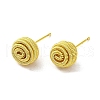 Rack Plating Brass Stud Earrings for Women EJEW-D112-02G-1
