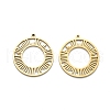 201 Stainless Steel Pendants STAS-I332-04G-1