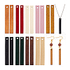   90Pcs 9 Colors Wood Pendant WOOD-PH0003-15-7
