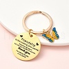 Alloy Enamel & 304 Stainless Steel Keychain KEYC-YW00094-02-1