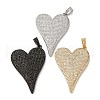 Brass Micro Pave Cubic Zirconia Pendants KK-U076-17MC-1