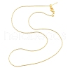Adjustable Slider Brass Cardano Chain Necklaces for Men Women NJEW-G160-12G-1