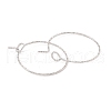 316 Surgical Stainless Steel Hoop Earrings Findings STAS-D183-02P-01-2